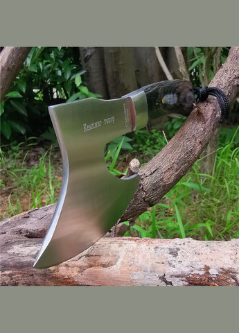 Топор Кемпинг, легкий туристический топор, цельнометаллический с деревянной ручкой, вес всего 355 г No Brand (358204647)