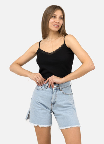 Женская майка цвет черный CB-00244929 Donella — 317333220