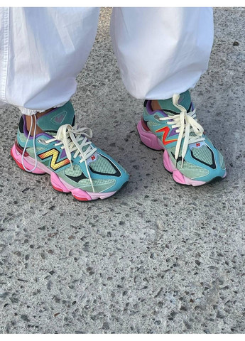 Комбіновані Осінні кросівки чоловічі new balance 9060 multi color нью беланс 9060 No Brand