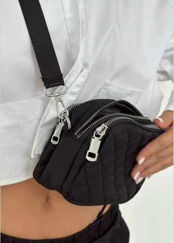 Жіноча сумка крос-боді 10142 чорна No Brand (285817982)