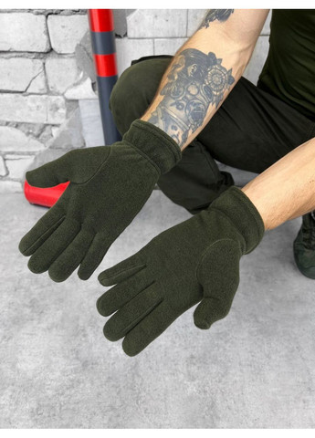 Рукавиці флісові хакі No Brand (361409047)