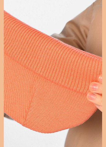 Шапка жіноча зимова однотонного коралового кольору Let's Shop (308017704)