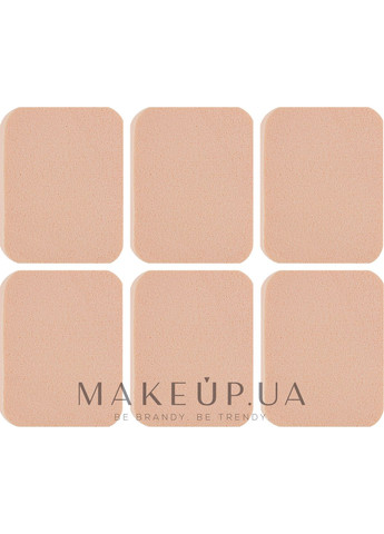 Спонж CS063B для макіяжу квадрат 6в1, бежевий Sponge 6шт (1047136-27068372) Cosmo shop (361931543)
