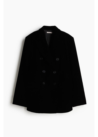 Черный женский блейзер свободного кроя H&M - демисезонный