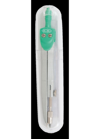 Циркуль BASIS в жестком футляре типа "градусник", зелёный, KIDS Line ZB.5301BS-04 (4823078945693) Zibi (292708770)