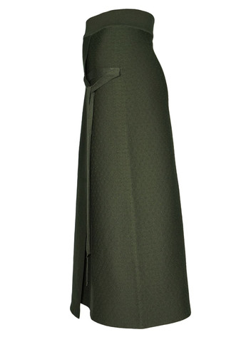 Темно-зеленая кэжуал юбка Forza Viva на запах