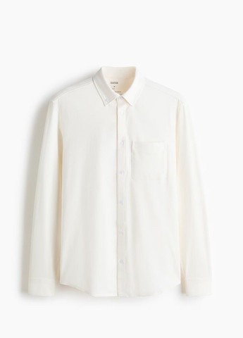 Белая рубашка однотонная H&M
