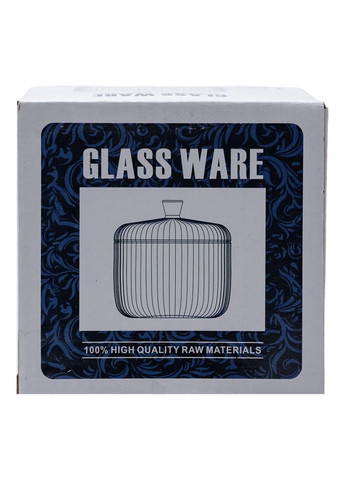 Конфетница с крышкой Ø 9 см ваза конфетница круглая стеклянная HP-4-99 Yiwu (370800106)