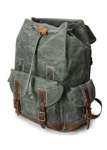 Рюкзак дорожный текстильный 20056 Зеленый Vintage (329151922)
