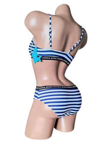 Темно-синий купальник подростковый раздельный терес раздельный Teres