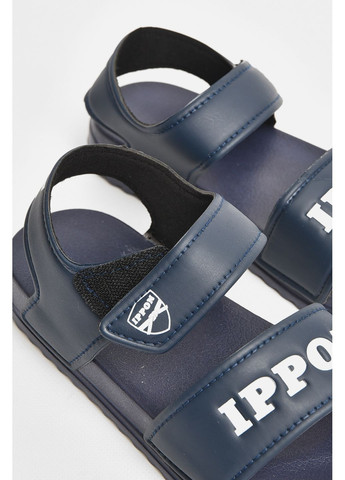 Темно-синие сандалии женские темно-синего цвета Let's Shop на липучке