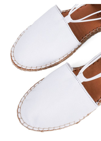 Белые женские эспадрильи 122 24y222 белая кожа Attizzare (330179833)