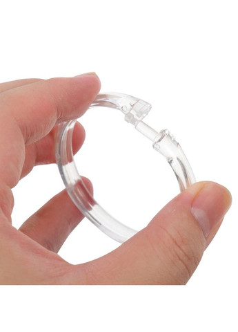 Прозорі кільця для кріплення душової шторки до карнизу Bathlux, пластикові, 12 штук в упаковці No Brand (373017918)