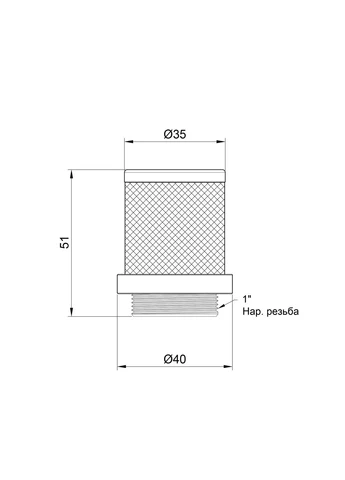 Сітка зворотного клапана Standart 1" SD245W25 Thermo Alliance (400361220)