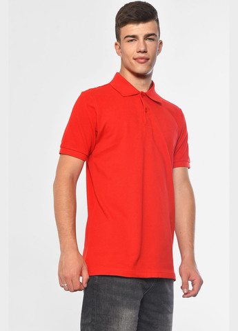 Червона футболка чоловіча поло червоного кольору Let's Shop