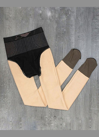 Женские колготки на меху имитация обнажённых ножек с утягивающим эффектом No Brand (315048293)