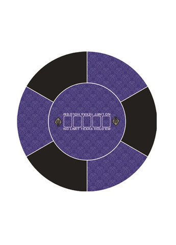 Коврик для покера круглый 60*60 см с сумкой чехлом черно-фиолетовый (NR0176_6) No Brand (303898362)