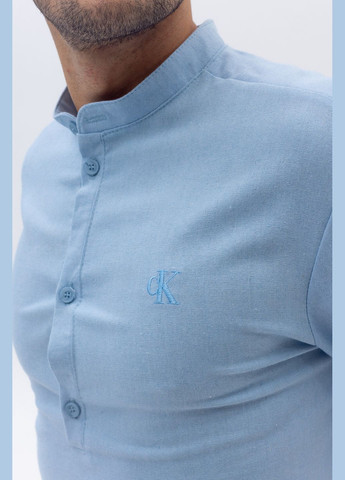 Льняна кежуал сорочка з лого СК Vakko (298792527)