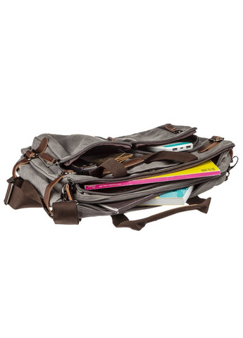 Сумка чоловіча через плече трансофрмер велика 20151 Сірий Vintage (302009123)