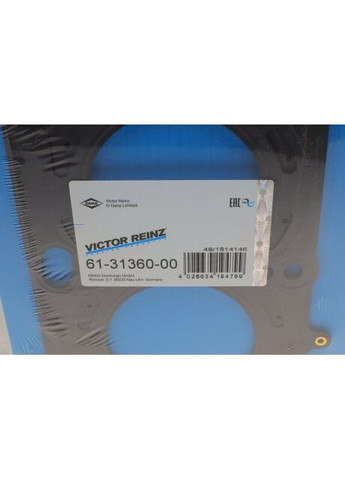 Прокладка головки блоку металева Г/Б BMW M62 B35 96- LEFT 1.74ММ MLS 61-31360-00 Victor Reinz (366188677)