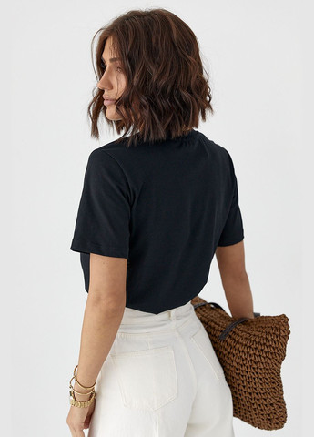 Футболка с объемным сердцем Lurex - (335400992)