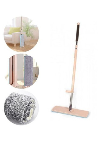 Швабра с отжимом Spin Easy Mop 360 насадка из микрофибры телескопическая ручка (2104618573) No Brand (333194506)