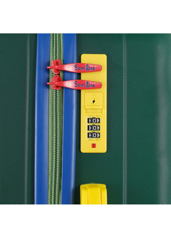 Валіза Semi Line 24" Dark Green валіза для подорожей жорстка на 4 колесах з кодовим замком ProDobro (366030892)