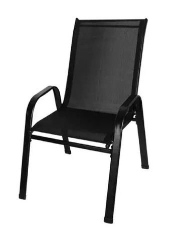 Набор комплект стульев металлических для сада террасы балкона дачи 4 штуки 55х70х92 см (476485-Prob) Черный Unbranded (282954004)