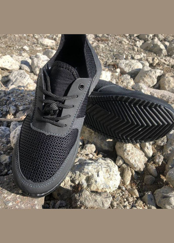 Черные летние мужские кроссовки из сетки Trend 45612