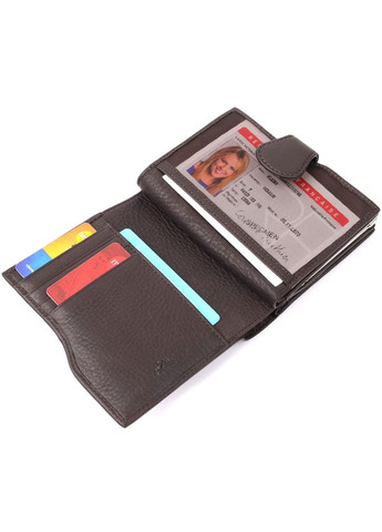 Місткий жіночий вертикальний гаманець з натуральної шкіри 20841_1 (2656 moro) Коричневий Tony Perotti (362043629)