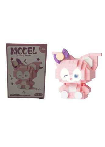 Дитячий конструктор 3D Model Hello Kitty 346 деталей 2 шт Рожевий (MKT103031) No Brand (366424034)