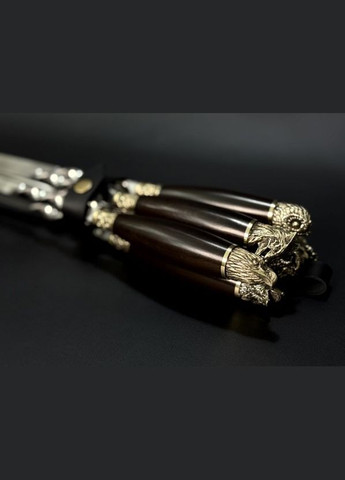 Набір шампурів у сагайні Люкс Звірі 6 предметів 47330168 NB Art (346152119)