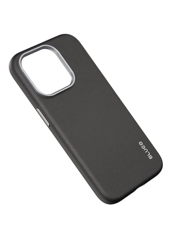 Чохол Leather Case with MagSafe для Apple iPhone 15 Pro Black (B52-I15PBLK) [118422] Blueo (400884341)