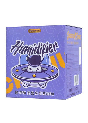 Увлажнитель воздуха RT-A730 Spacecraft USB с подсветкой, 220 мл, тихий, ночник, ароматическая функция Remax (354827669)