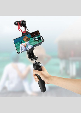 Направлений мікрофон для телефону, камери, фотоаппарату М100, кардіоїдний, з вітрозахистом Savetek (336211574)