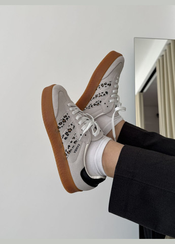 Кроссовки женские Adidas Samba beige | Адидас Самба бежевые No Brand бежевые демисезоны (316231408)