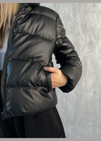 Чорний демісезонний Пуховик Intruder