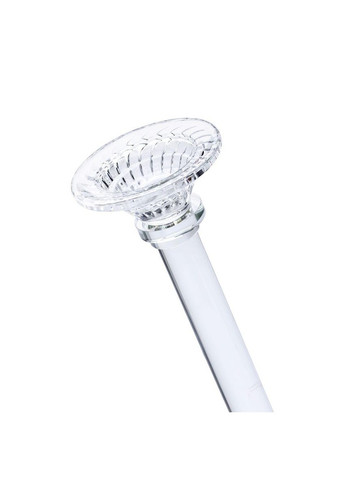 Підсвічник скляний на тонкій ніжці 9×29 см прозорий декоративний підсвічник на стіл HP-4-7S Yiwu (351431198)