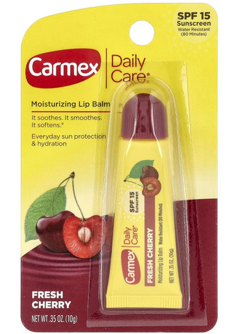 Daily Care, зволожуючий бальзам для губ, свіжа вишня SPF 15, 10 г Carmex - (335817672)