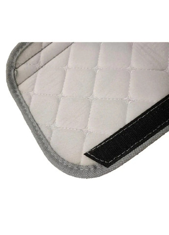 Адаптер накладка на ремінь безпеки для забезпечення комфорту з нейтральною м'якістю 75 см (479122-Prob) Сірий з рядками Unbranded (315806133)