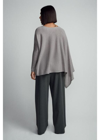 Сірий вовняний светр асиметричного крою Zara