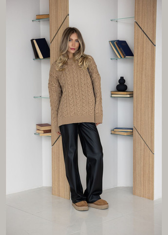 Світло-коричневий демісезонний светр джемпер Larionoff