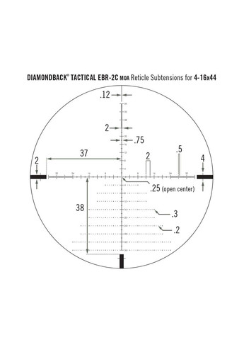 Приціл оптичний Diamondback Tactical FFP 4-16x44 EBR-2C MOA Vortex (367593561)