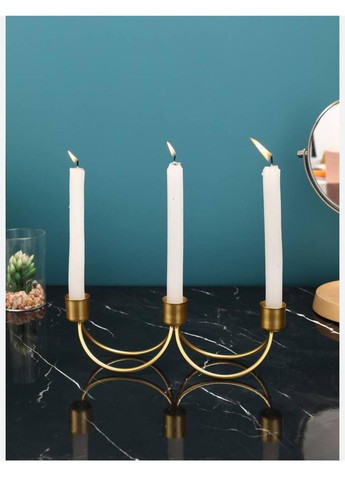 Подсвечник тройной (тонкие свечи столовые) No Brand (292319856)