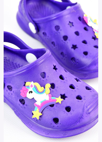 Кроксы детские фиолетового цвета Let's Shop (317318853)