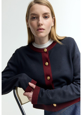 Темно-синий демисезонный кардиган H&M