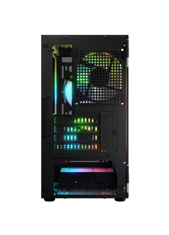Корпус PORTOS MESH+GLASS ARGB fans 3x120mm BLACK без БП mATX Logic Concept (316035656)