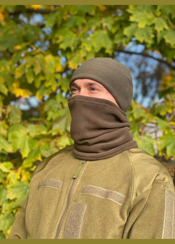 Сварог флісова шапка (мультикам) (піксель) (олива) (чорна) хакі виробництво -