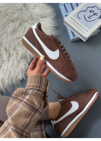 Кросівки жіночі Nike Cortez Light Brown | Найк Кортез коричневі No Brand коричневі демісезони (348419322)