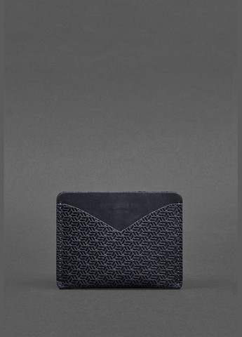 Шкіряна візитниця 5.0 темно-синя Crazy Horse Карбон (A-027384) BlankNote (328444976)